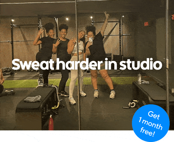 Sweat harder in studio